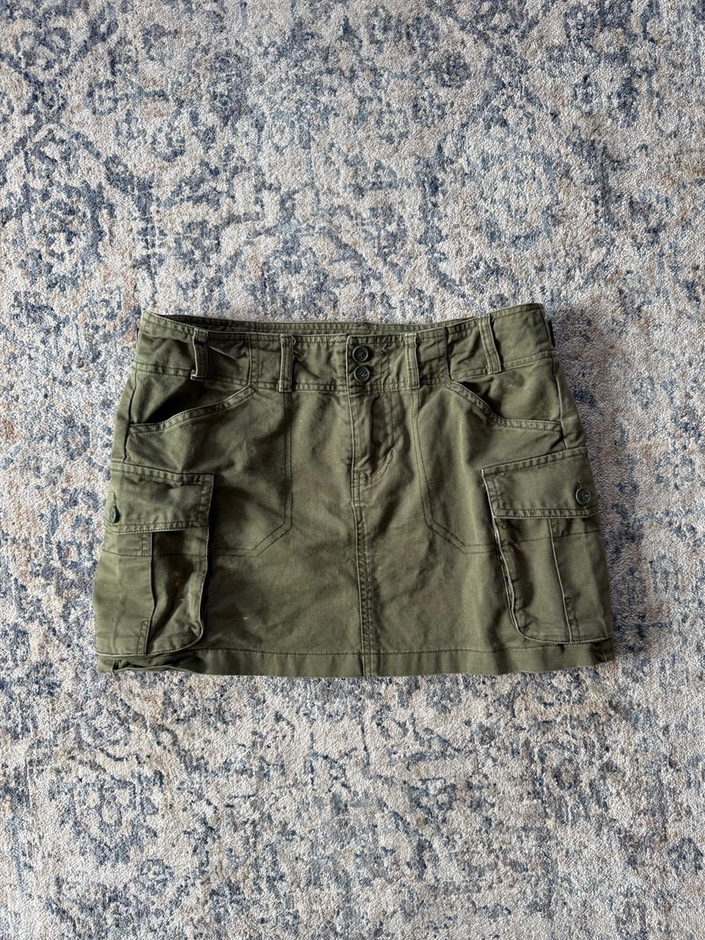 Brandy Melville Green Cargo Mini Skirt